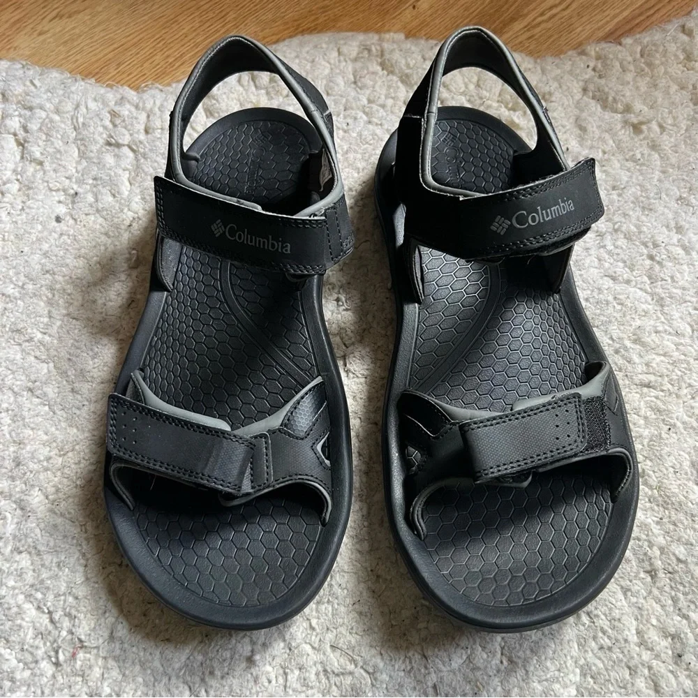 Columbia Riptide II Sandals Men's Size 11 Black Gray Water Sport Hiking Outdoor
